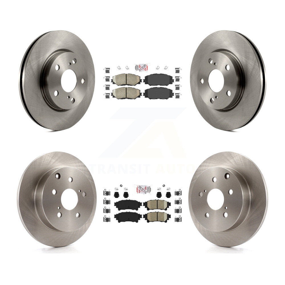 Kit de plaquettes en céramique et de rotors de frein à disque avant et arrière, pour Toyota Prius V 2012 – 2018