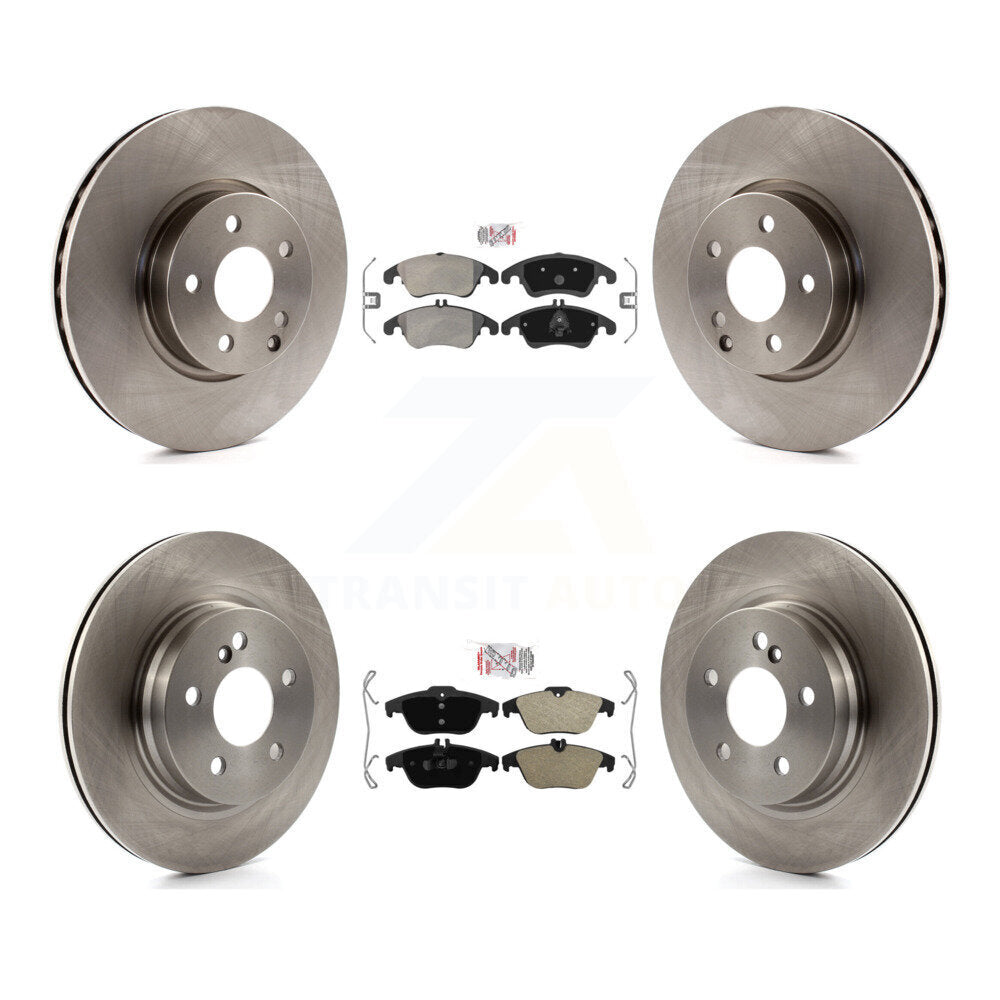 Kit de plaquettes et disques de frein semi-métalliques avant et arrière, pour Mercedes-Benz C300 C350 E35