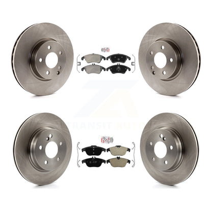 Kit de plaquettes et disques de frein semi-métalliques avant et arrière, pour Mercedes-Benz C300 C350 E35
