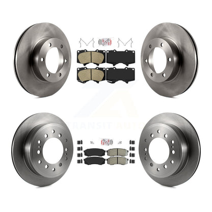 Kit de plaquettes semi-métalliques avant et arrière en céramique, Rotor de frein à disque pour Toyota Sequoi
