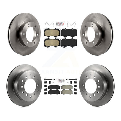 Kit de plaquettes semi-métalliques avant et arrière en céramique, Rotor de frein à disque pour Toyota Sequoi
