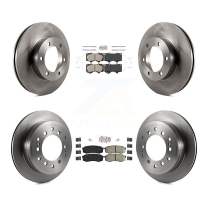 Kit de plaquettes semi-métalliques avant et arrière en céramique, Rotor de frein à disque pour Toyota Sequoi