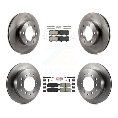 Kit de plaquettes semi-métalliques avant et arrière en céramique, Rotor de frein à disque pour Toyota Sequoi