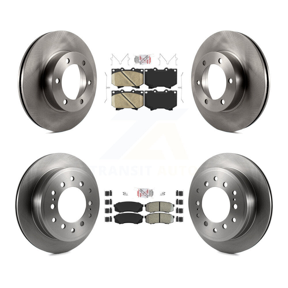 Kit de plaquettes semi-métalliques avant et arrière en céramique, Rotor de frein à disque pour Toyota Sequoi