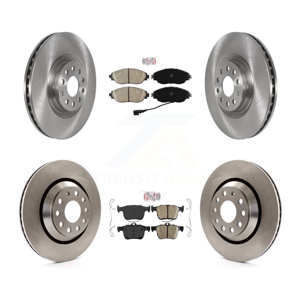 Kit de rotors de frein à plaquettes en céramique avant et arrière, pour Volkswagen Golf R Audi S3 A3 Quattr