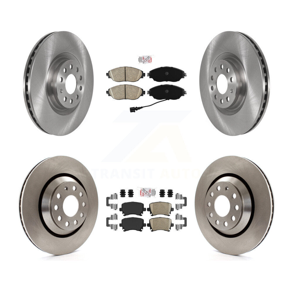 Kit de plaquettes en céramique et de disques de frein avant et arrière, pour Volkswagen GTI K8A-103318