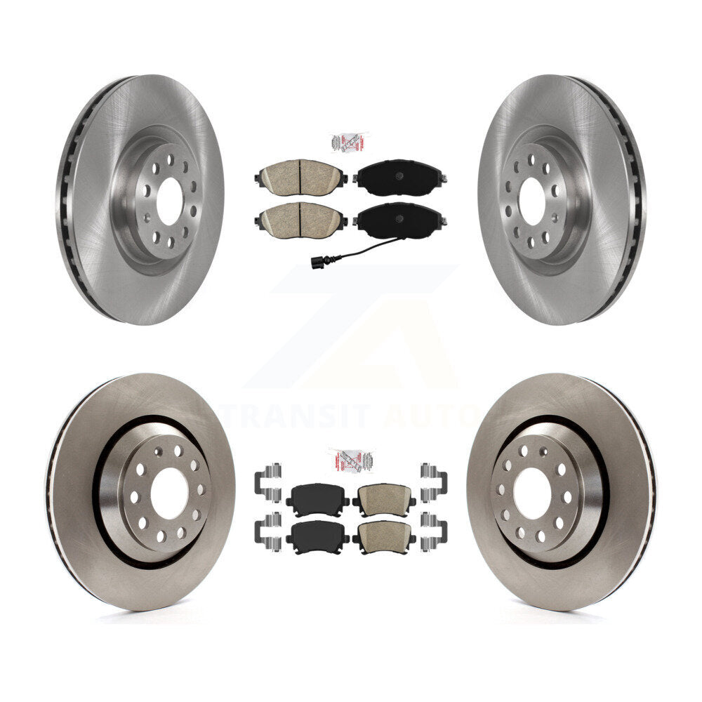 Kit de plaquettes en céramique et de disques de frein avant et arrière, pour Volkswagen GTI K8A-103319
