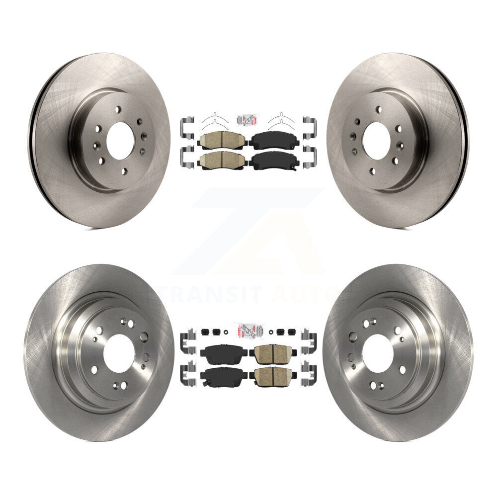 Kit de plaquettes en céramique et de rotors de frein à disque avant et arrière, pour Acura TL 2009 – 2014