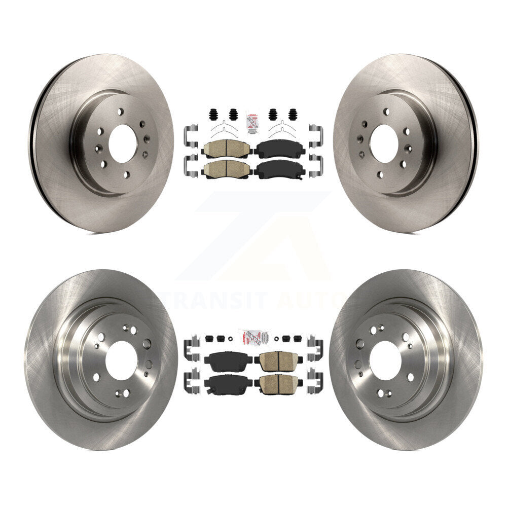 Kit de plaquettes en céramique et de rotors de frein à disque avant et arrière, pour Acura TL 2009 – 2014