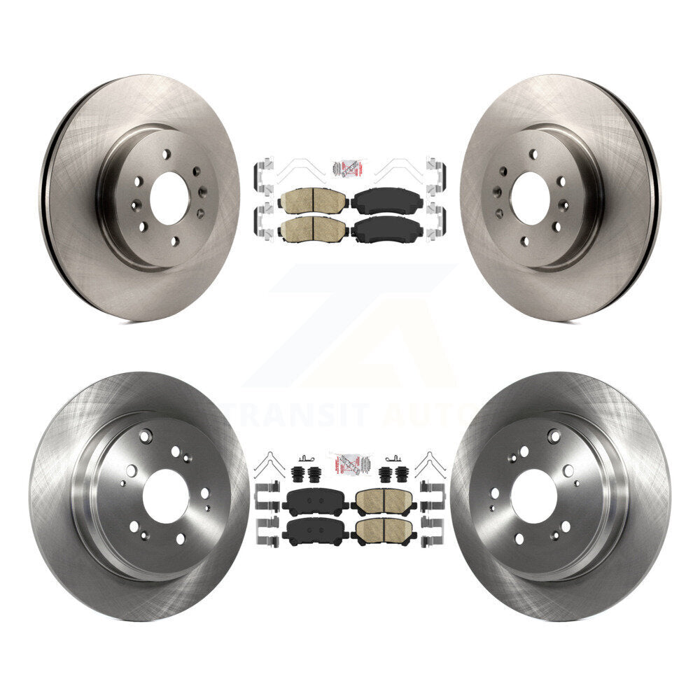 Kit de plaquettes en céramique et de rotors de frein à disque avant et arrière, pour Honda Odyssey 2011 – 2014