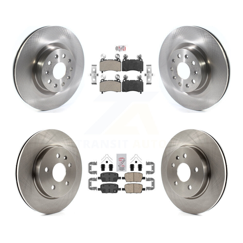 Kit de plaquettes en céramique et de rotors de frein à disque, semi-métalliques, avant et arrière, pour Cadillac CT