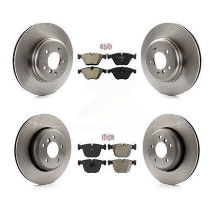 Kit de plaquettes semi-métalliques avant et arrière et Rotor de frein, pour BMW 650i 645Ci 550i 545i 535