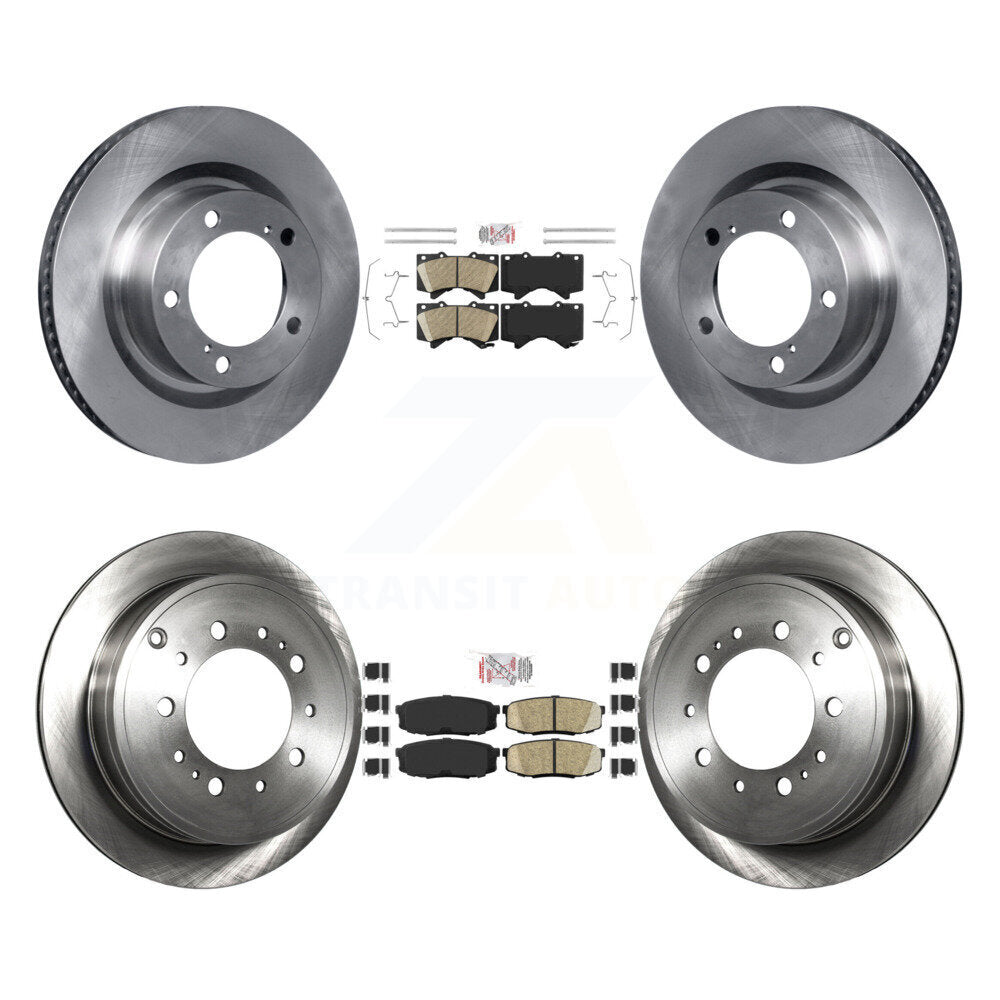 Kit de plaquettes en céramique et Rotor de frein avant et arrière, pour Toyota Tundra Sequoia Lexus LX57