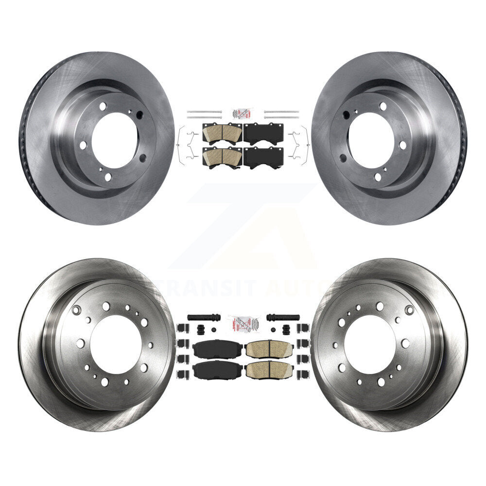 Kit de plaquettes en céramique et Rotor de frein avant et arrière, pour Toyota Tundra Sequoia Lexus LX57