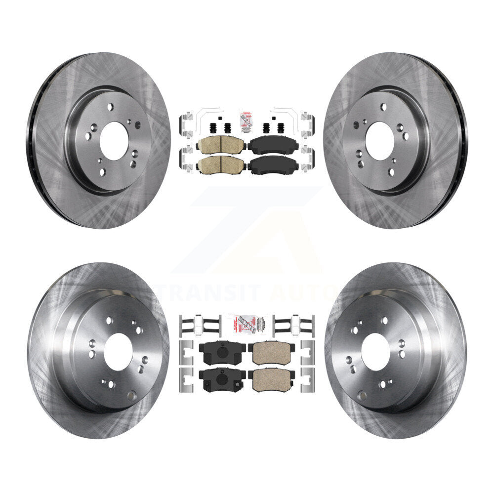 Kit de plaquettes en céramique et de rotors de frein à disque avant et arrière, pour Acura RDX K8A-103389