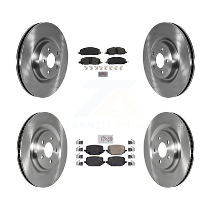 Kit de plaquettes de frein et de rotors de frein en céramique, semi-métalliques, avant et arrière, pour Lincoln Aviator