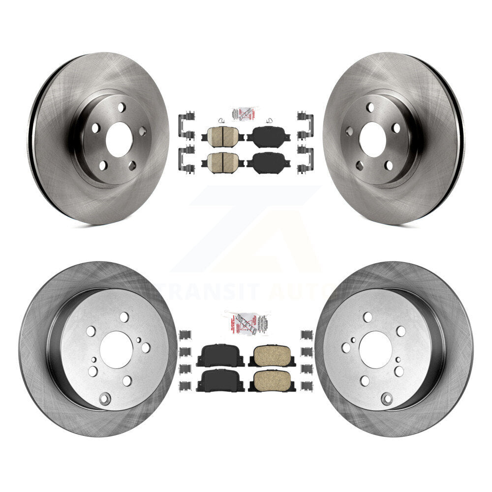 Kit de plaquettes en céramique et de rotors de frein à disque avant et arrière, pour Scion tC 2005 – 2010