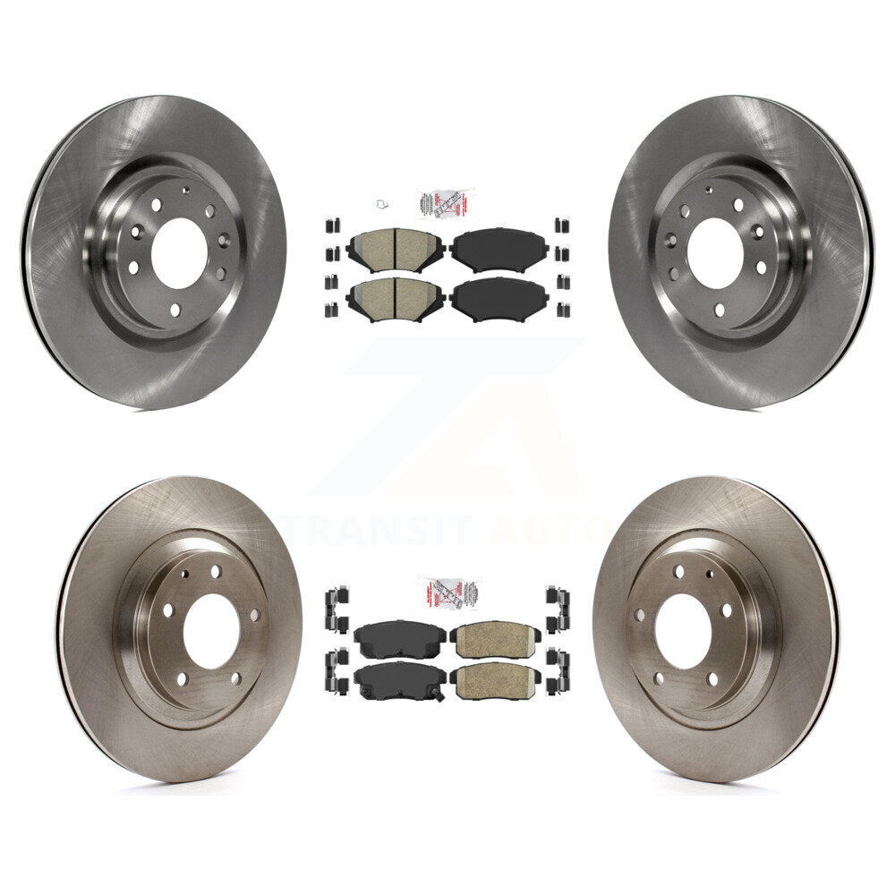 Kit de plaquettes en céramique et de rotors de frein à disque, semi-métalliques avant et arrière, pour Mazda RX-8