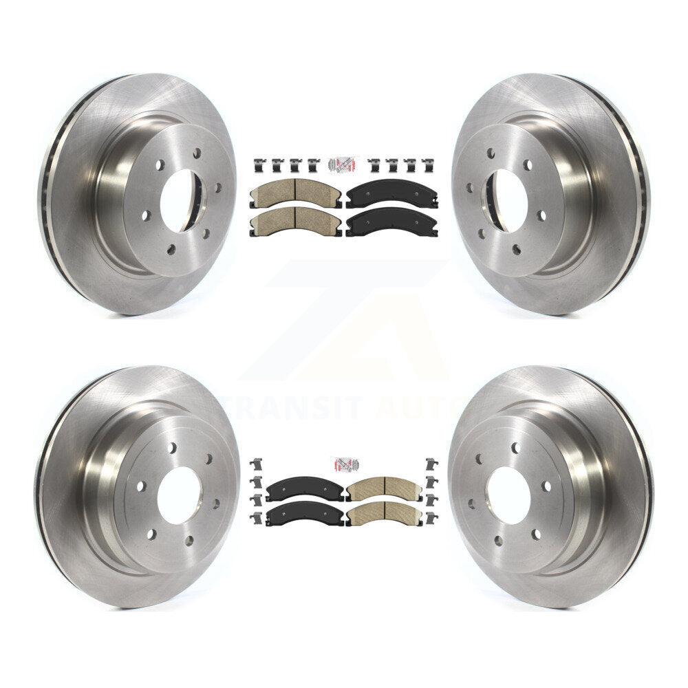 Kit de plaquettes en céramique et de rotors de frein à disque avant et arrière, pour Nissan TITAN XD 2016 – 2024