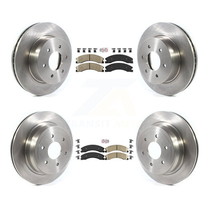 Kit de plaquettes en céramique et de rotors de frein à disque avant et arrière, pour Nissan TITAN XD 2016 – 2024