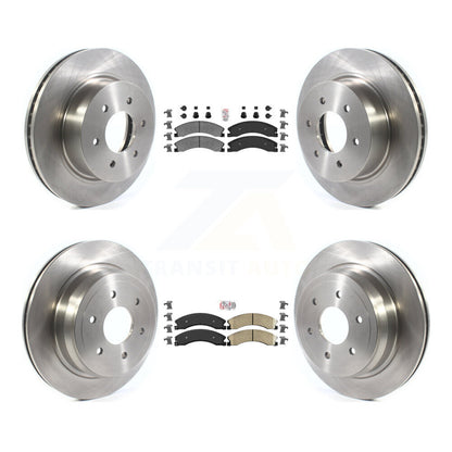 Kit de plaquettes de frein et rotor de frein en céramique, semi-métalliques, avant et arrière, pour Nissan TITAN X 16-24