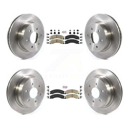 Kit de plaquettes en céramique et de rotors de frein à disque avant et arrière, pour Nissan TITAN XD 2016 – 2024