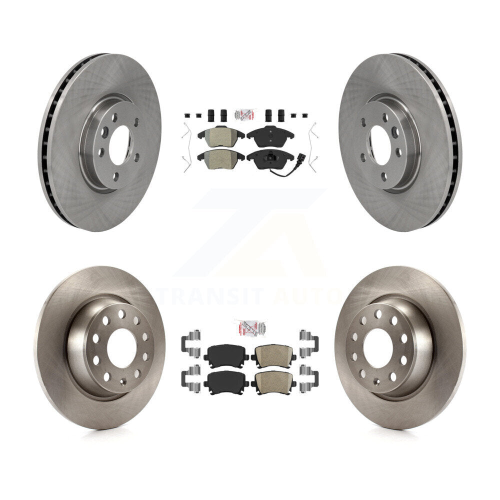 Kit de plaquettes en céramique et de disques de frein à disque, semi-métalliques avant et arrière, pour Volkswagen C