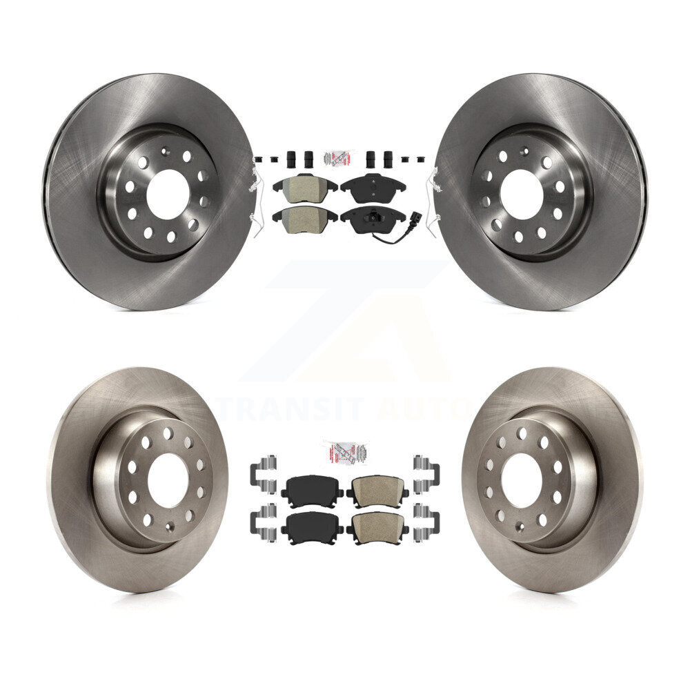 Kit de rotors de frein à plaquettes en céramique, semi-métalliques, avant et arrière, pour Volkswagen CC GTI Aud