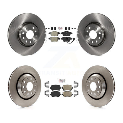 Kit de plaquettes de frein et de rotors de frein en céramique, semi-métalliques avant et arrière, pour Volkswagen Passat C