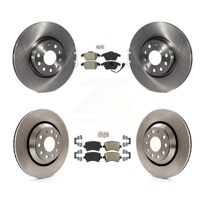 Kit de plaquettes de frein et de rotors de frein en céramique, semi-métalliques avant et arrière, pour Volkswagen Passat C