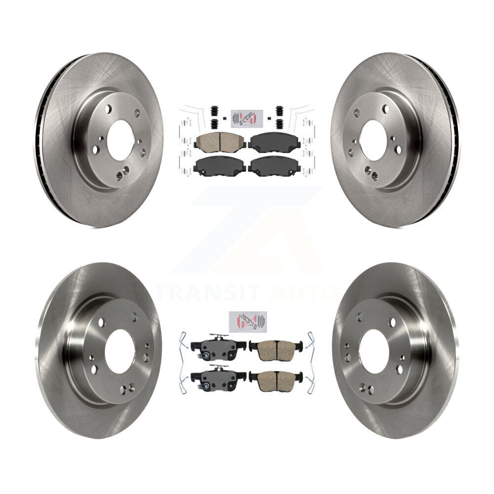 Kit de plaquettes en céramique et de disques de frein avant et arrière, pour Honda Civic K8A-103434