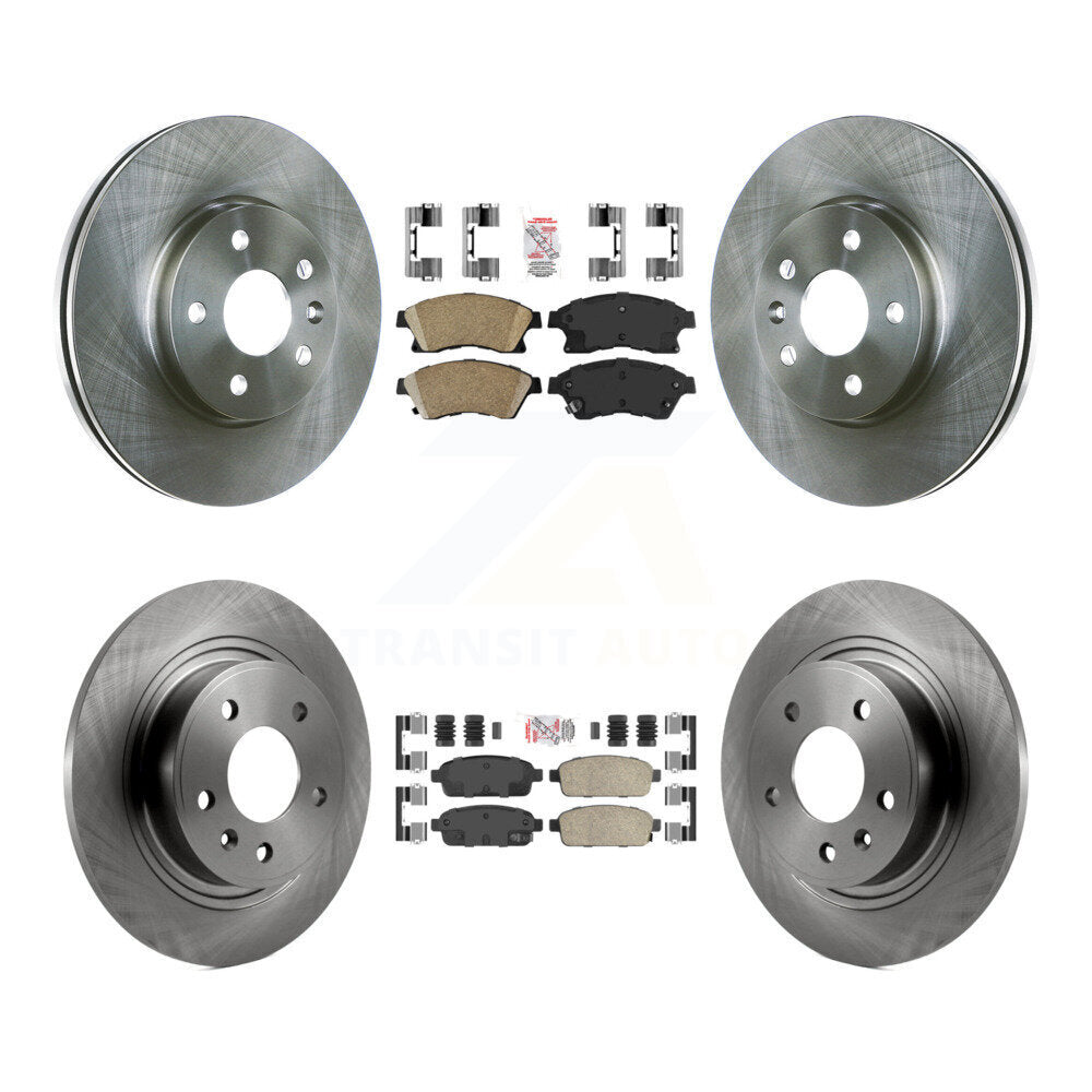 Kit de plaquettes en céramique et de rotors de frein à disque avant et arrière, pour Chevrolet Cruze K8A-10343