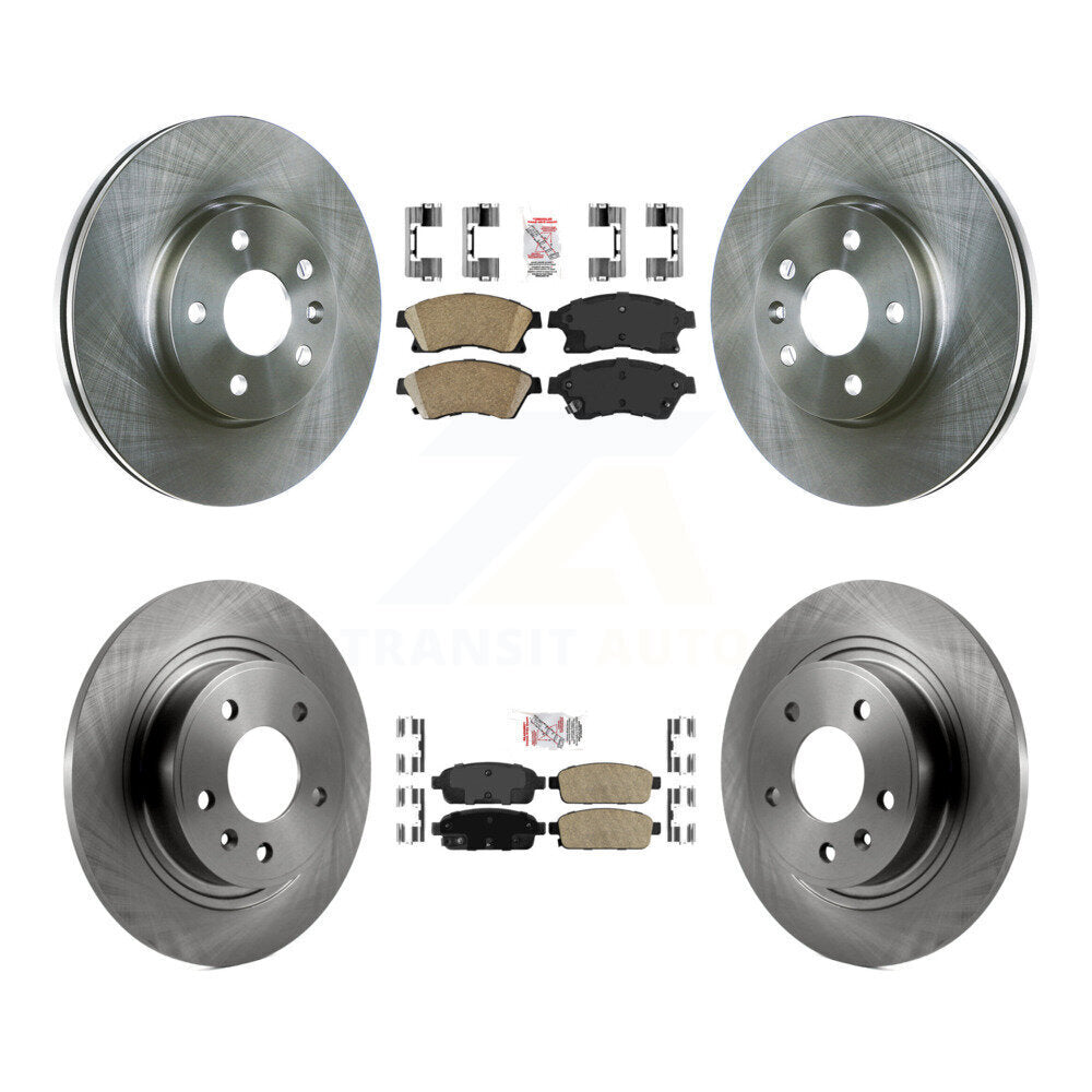 Kit de plaquettes en céramique et de rotors de frein à disque avant et arrière, pour Chevrolet Cruze K8A-10344