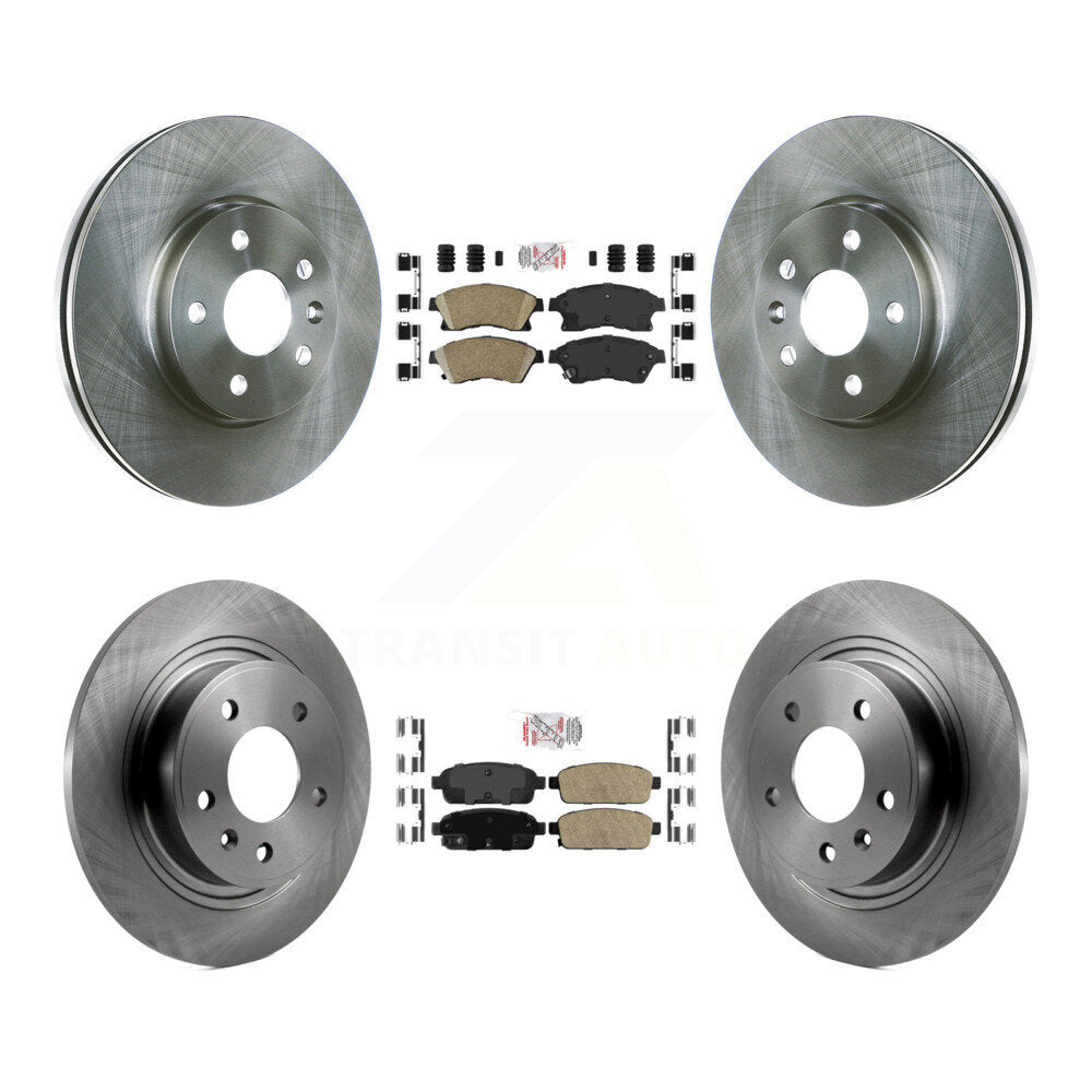 Kit de plaquettes en céramique et de rotors de frein à disque avant et arrière, pour Chevrolet Cruze K8A-10344