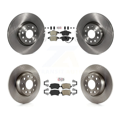 Kit de plaquettes en céramique et Rotor de frein, semi-métalliques, avant et arrière, pour Volkswagen GTI Passa