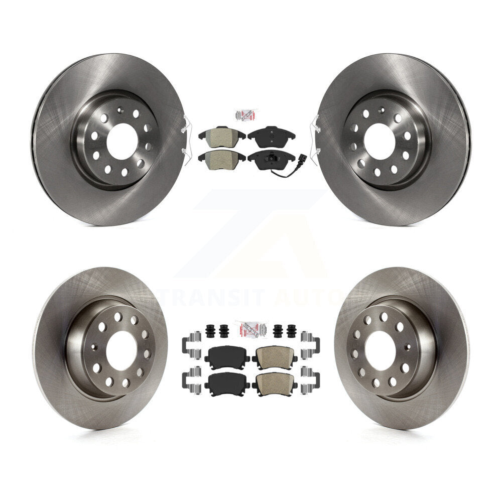 Kit de plaquettes en céramique et Rotor de frein, semi-métalliques, avant et arrière, pour Volkswagen GTI Passa