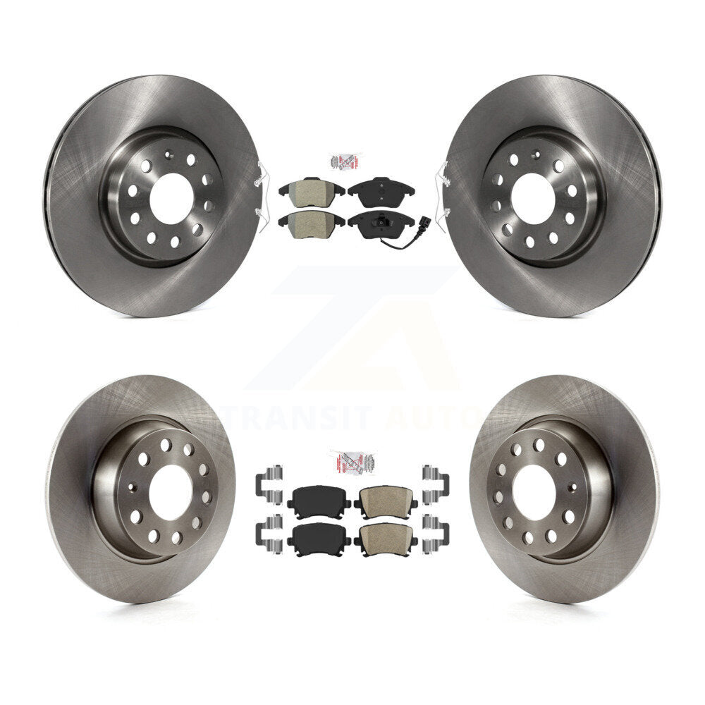 Kit de plaquettes en céramique et Rotor de frein, semi-métalliques, avant et arrière, pour Volkswagen GTI Passa