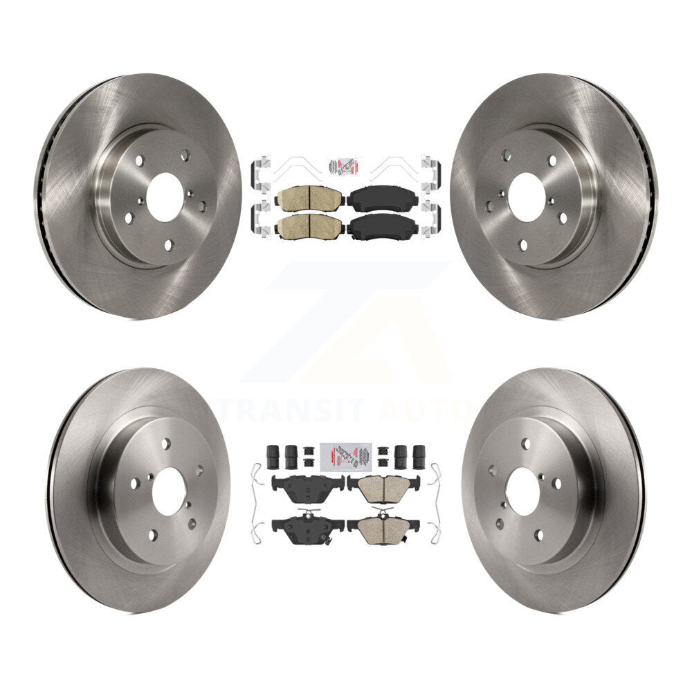 Kit de plaquettes en céramique et de rotor de frein à disque avant et arrière, pour Subaru Legacy 2016 2.5 – 2019