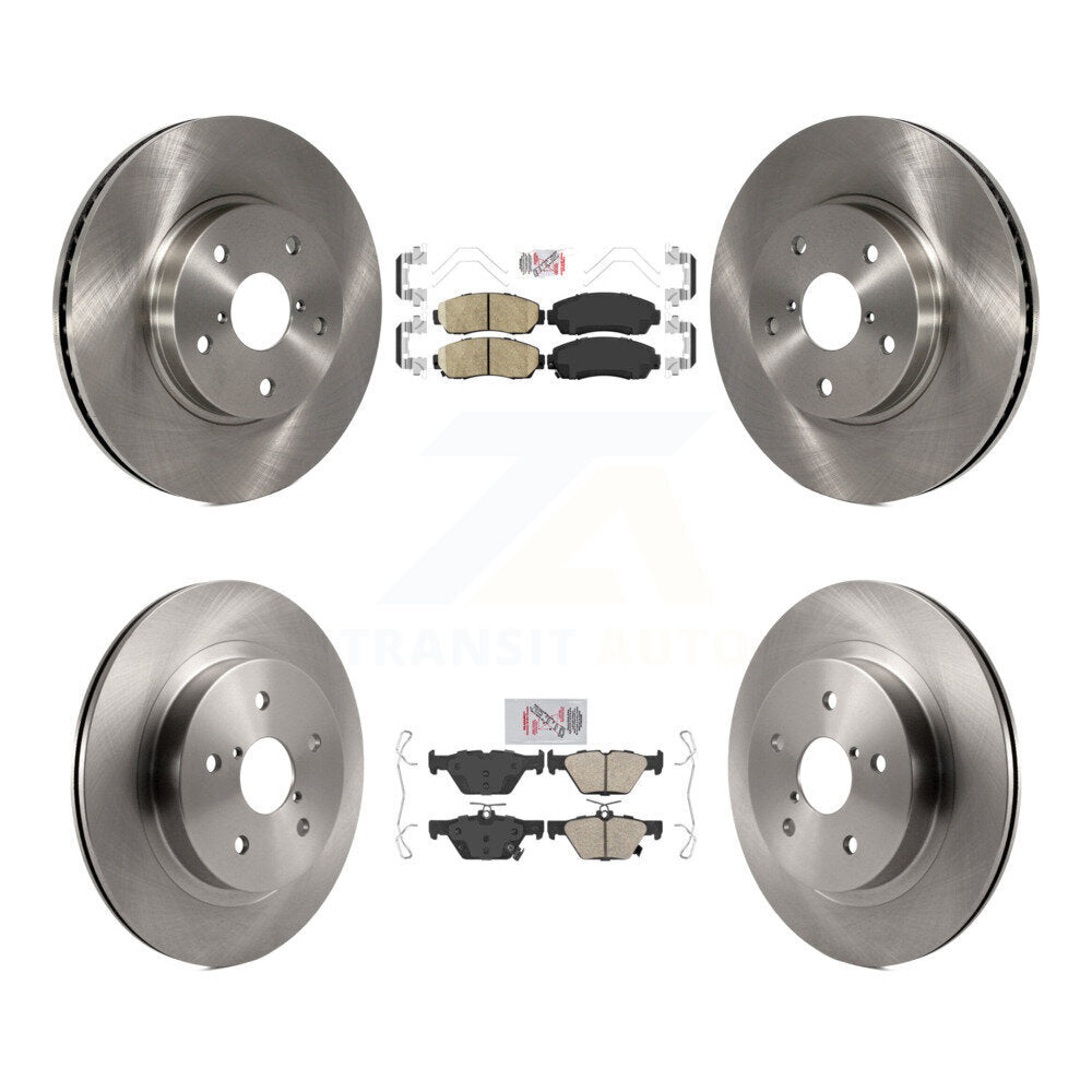 Kit de plaquettes en céramique et de rotor de frein à disque avant et arrière, pour Subaru Legacy 2016 2.5 – 2019