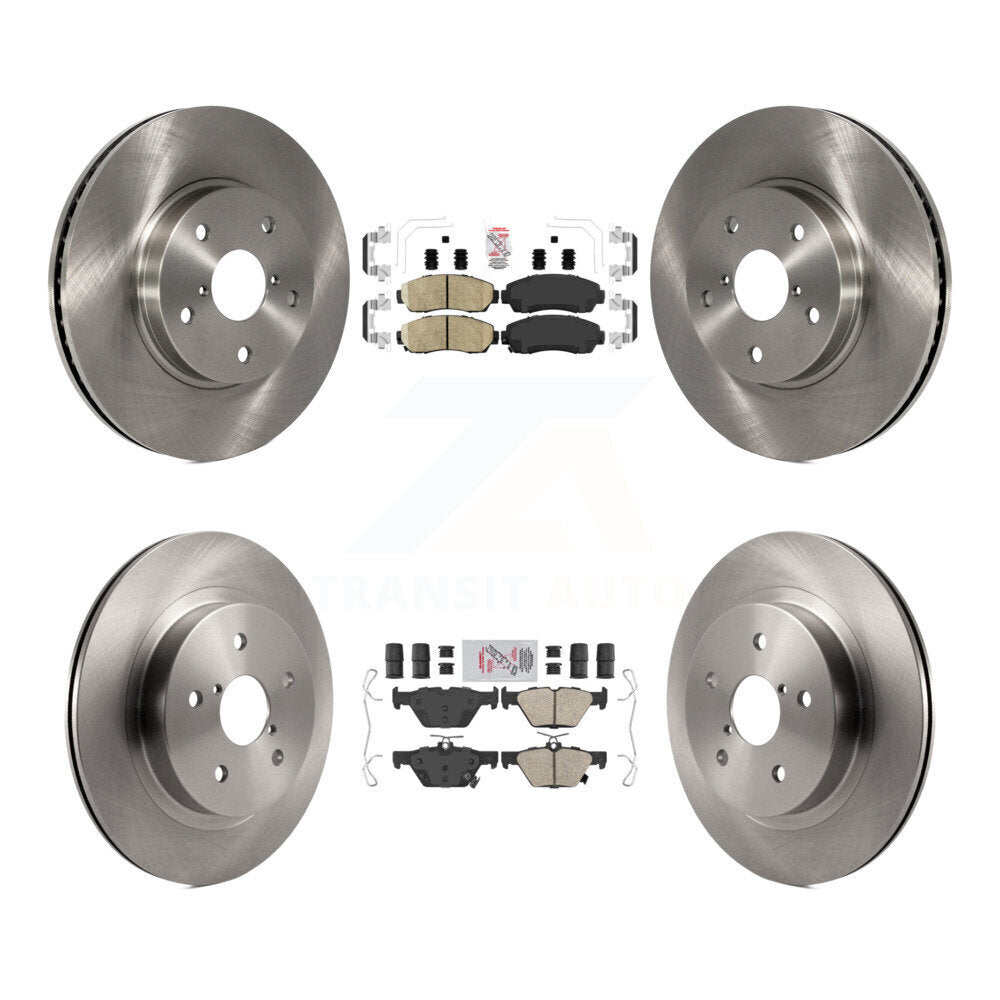 Kit de plaquettes en céramique et de rotor de frein à disque avant et arrière, pour Subaru Legacy 2016 2.5 – 2019