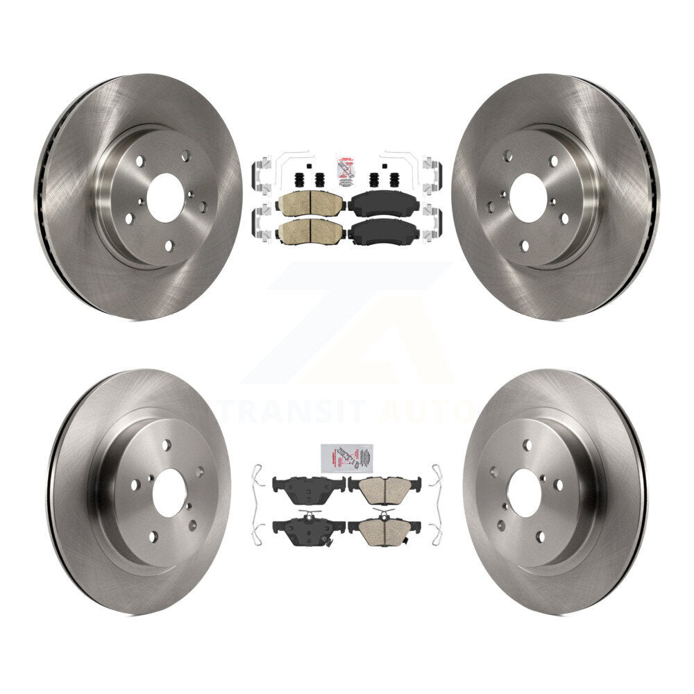 Kit de plaquettes en céramique et de rotor de frein à disque avant et arrière, pour Subaru Legacy 2016 2.5 – 2019