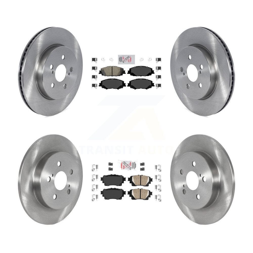 Kit de plaquettes en céramique et de rotors de frein à disque avant et arrière, pour Toyota Corolla K8A-103473