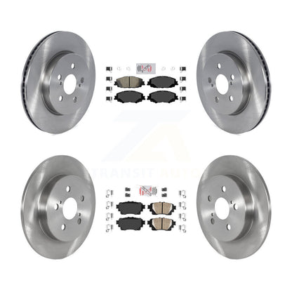 Kit de plaquettes en céramique et de rotors de frein à disque avant et arrière, pour Toyota Corolla K8A-103473