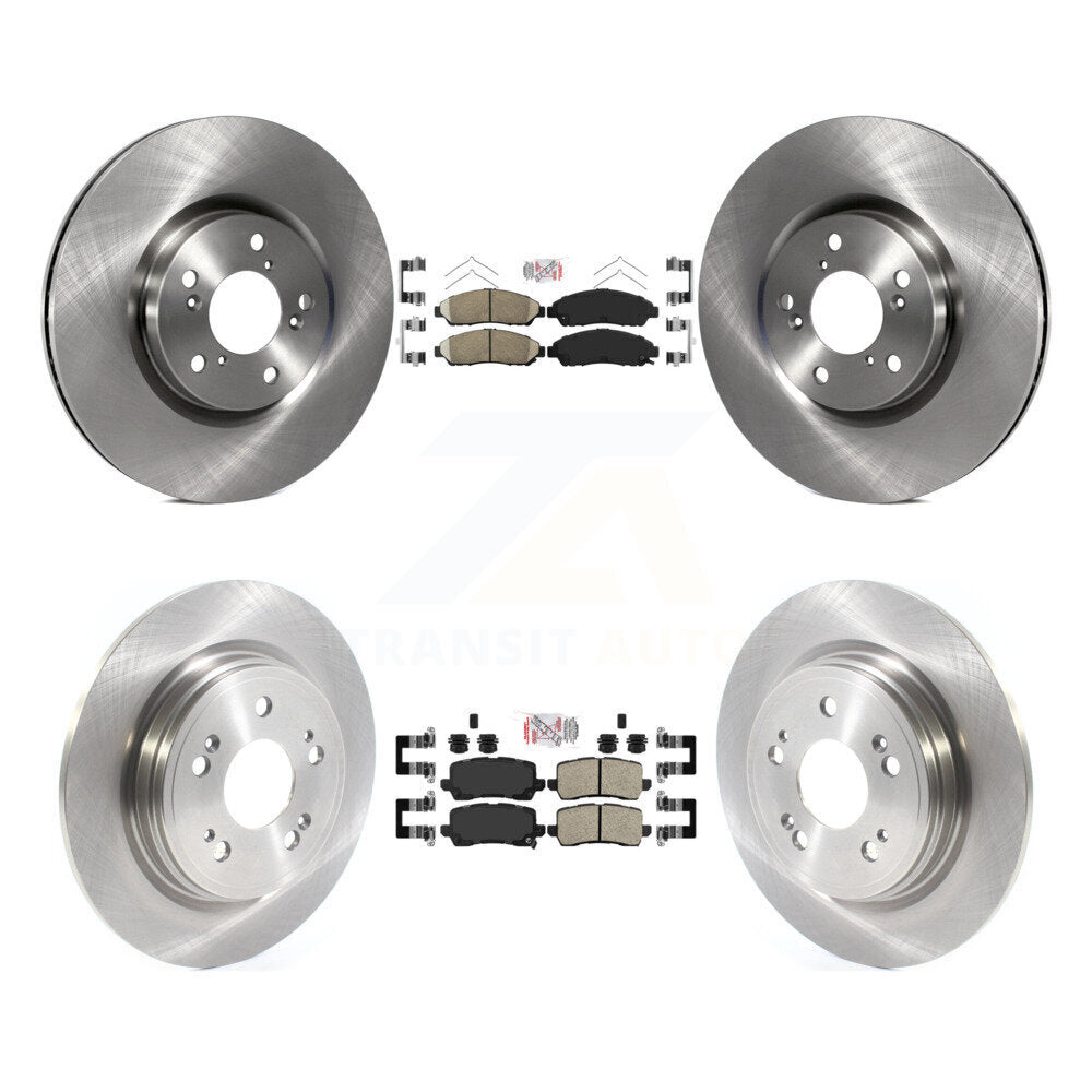 Kit de plaquettes en céramique et Rotor de frein avant et arrière, pour Acura RLX Sport hybride SH-AW 14-20