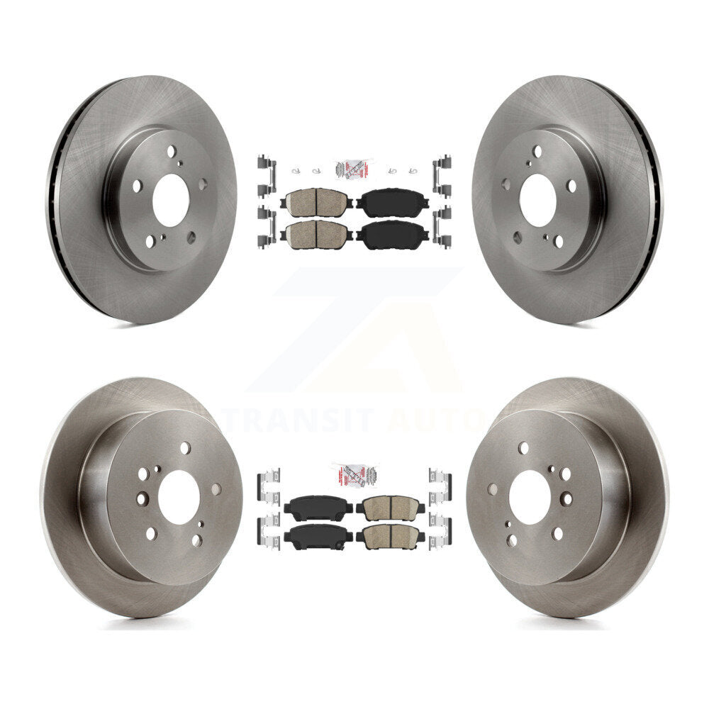 Kit de plaquettes en céramique et de rotors de frein à disque avant et arrière, pour Toyota Sienna 2004 – 2010