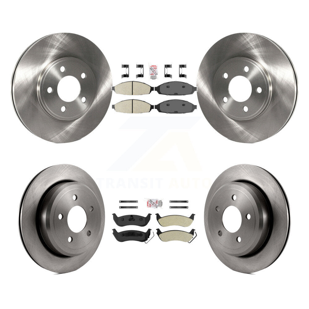 Kit de plaquettes semi-métalliques avant et arrière et Rotor de frein, pour Ford Crown Victoria Mercur
