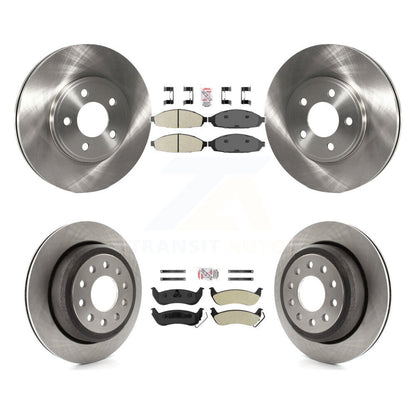 Kit de plaquettes semi-métalliques avant et arrière et disques de frein pour Lincoln Town Car Seda 03-11