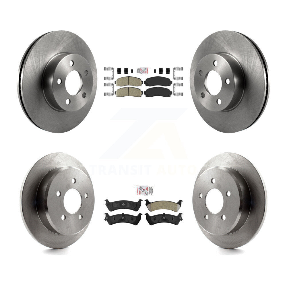 Kit de Rotor de frein à plaquettes semi-métalliques avant et arrière en céramique, pour Ford Explorer Sport 4W