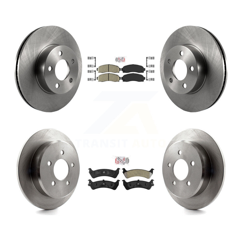 Kit de Rotor de frein à plaquettes semi-métalliques avant et arrière en céramique, pour Ford Explorer Sport 4W