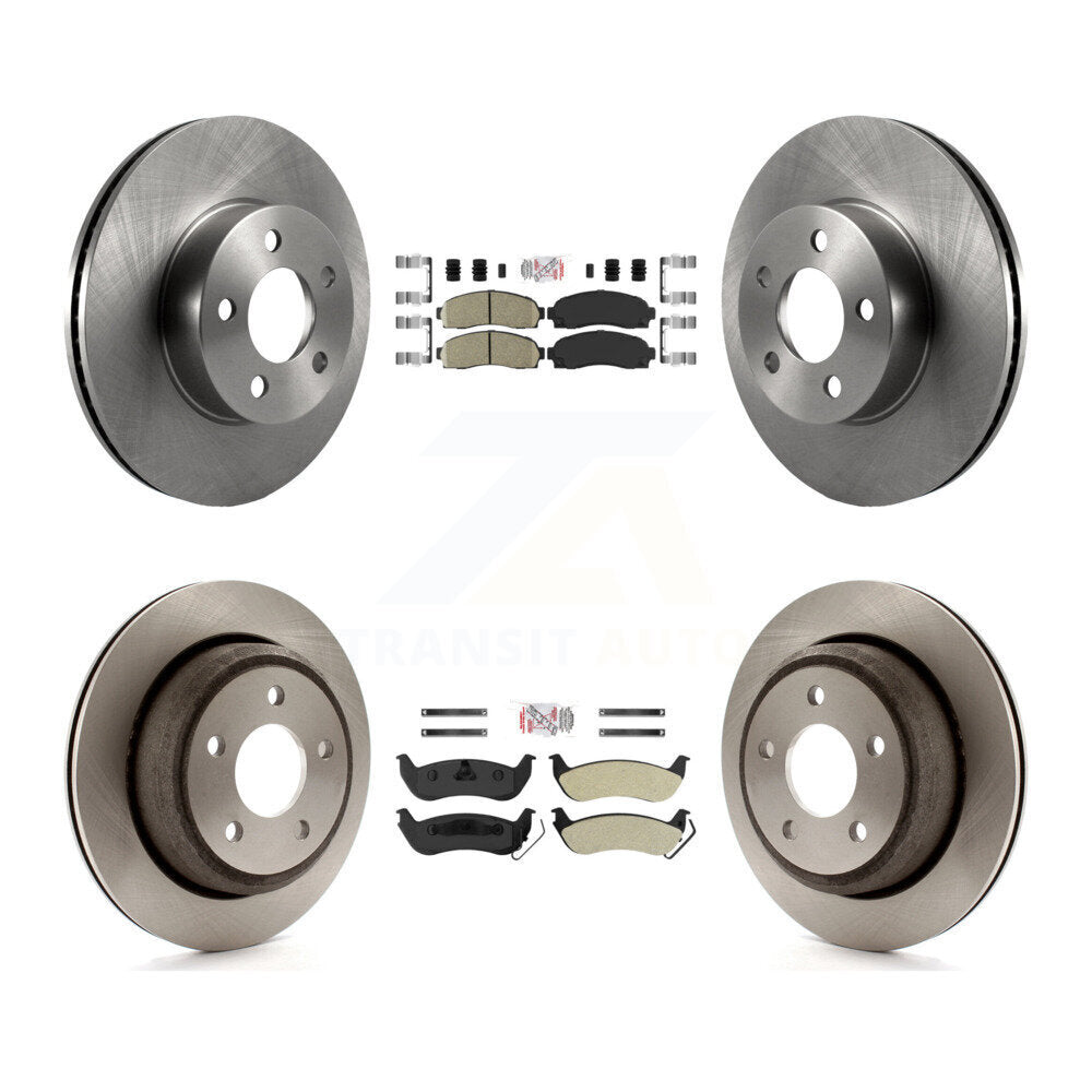Kit de Rotor de frein à plaquettes semi-métalliques avant et arrière en céramique, pour Ford Ranger Mazda B400